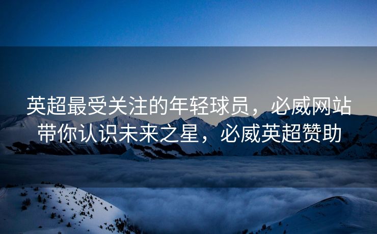 英超最受关注的年轻球员，必威网站带你认识未来之星，必威英超赞助  第2张